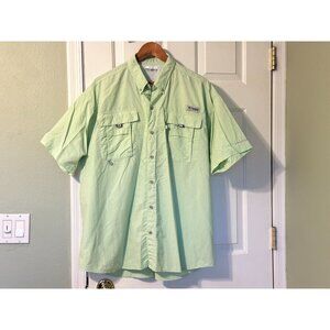 Columbia PFG Omni-Shade Men's Short Sleeve Button Down Vented Shirt Size XL 006